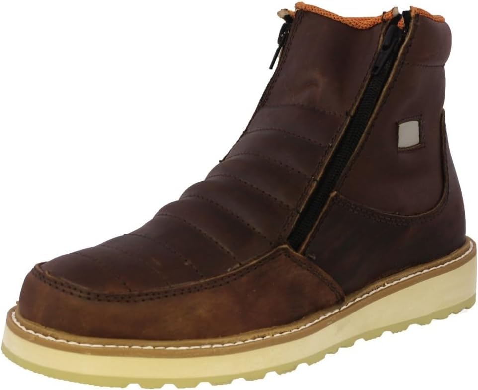 

Мужские ботинки El Presidente T40W коричневые, из настоящей кожи, с противоскользящей подошвой и мягким носком