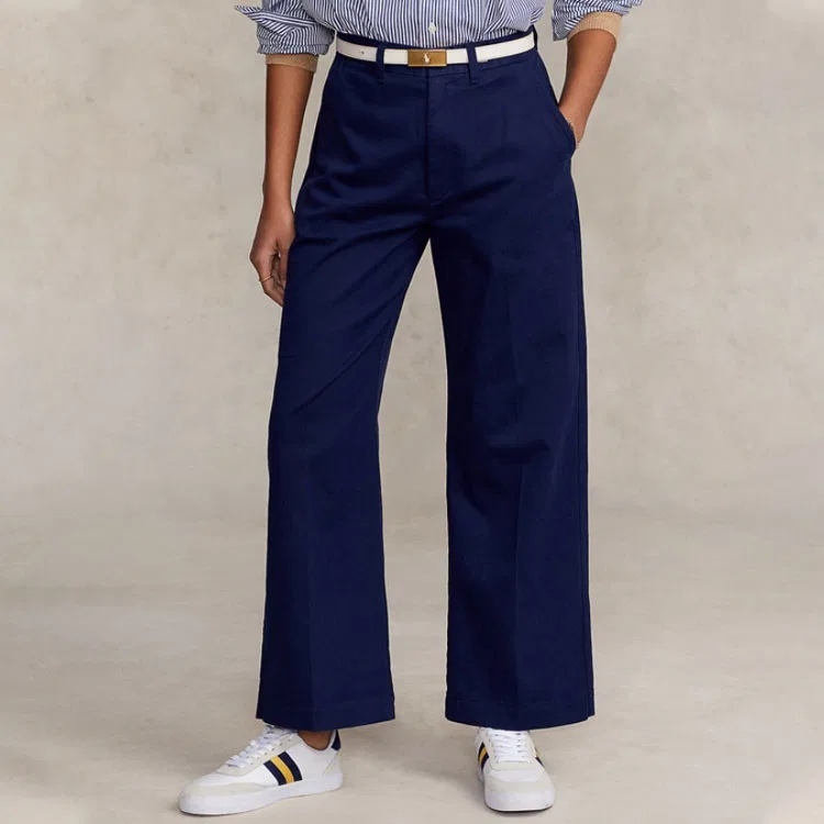 Брюки повседневные женские Marine Blue FW22 Polo Ralph Lauren — фото 4