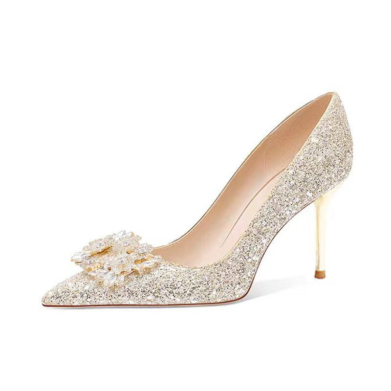 Туфли женские на высоком каблуке Imono, цвет Champagne 8cm