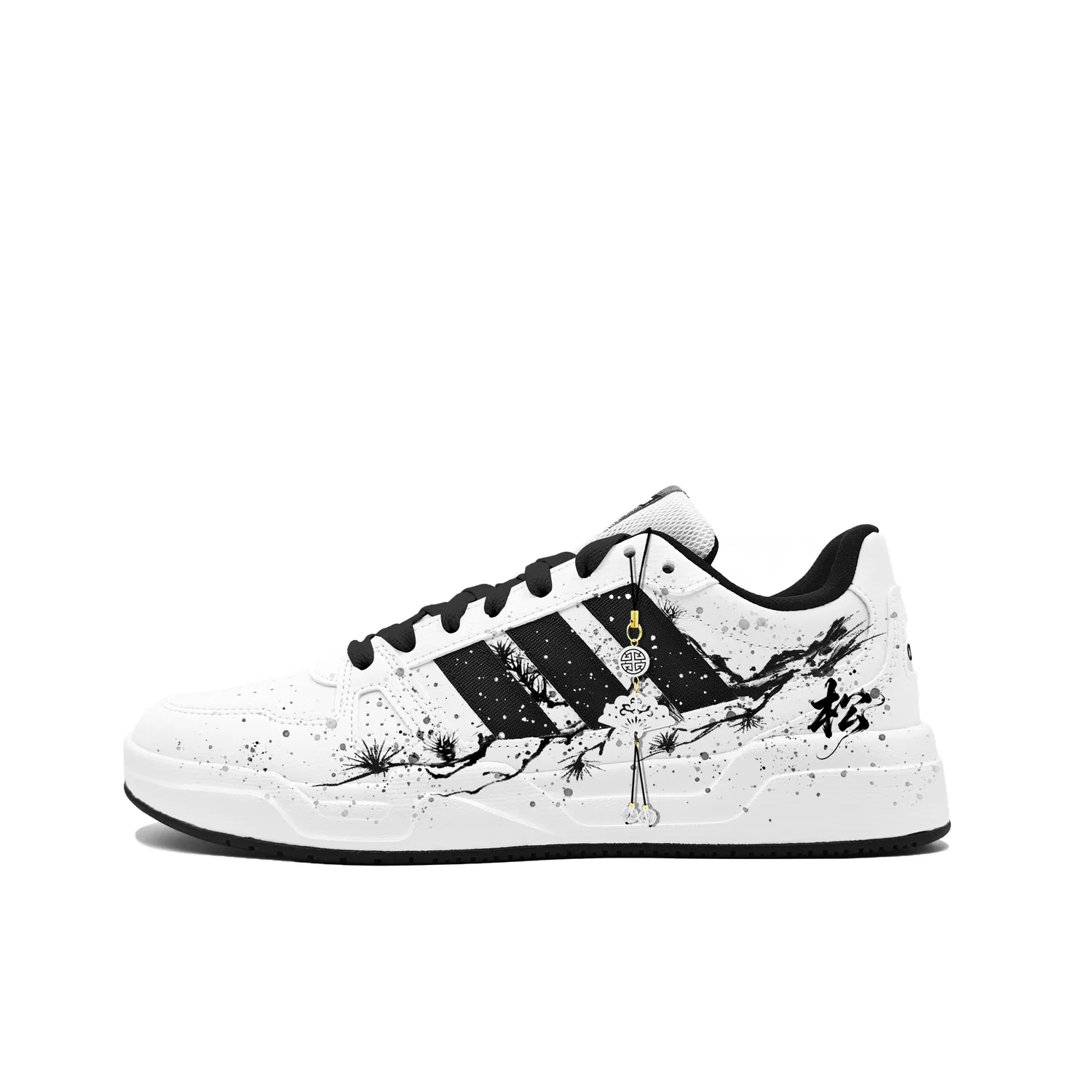 Кроссовки LITE BALLER Adidas Black White