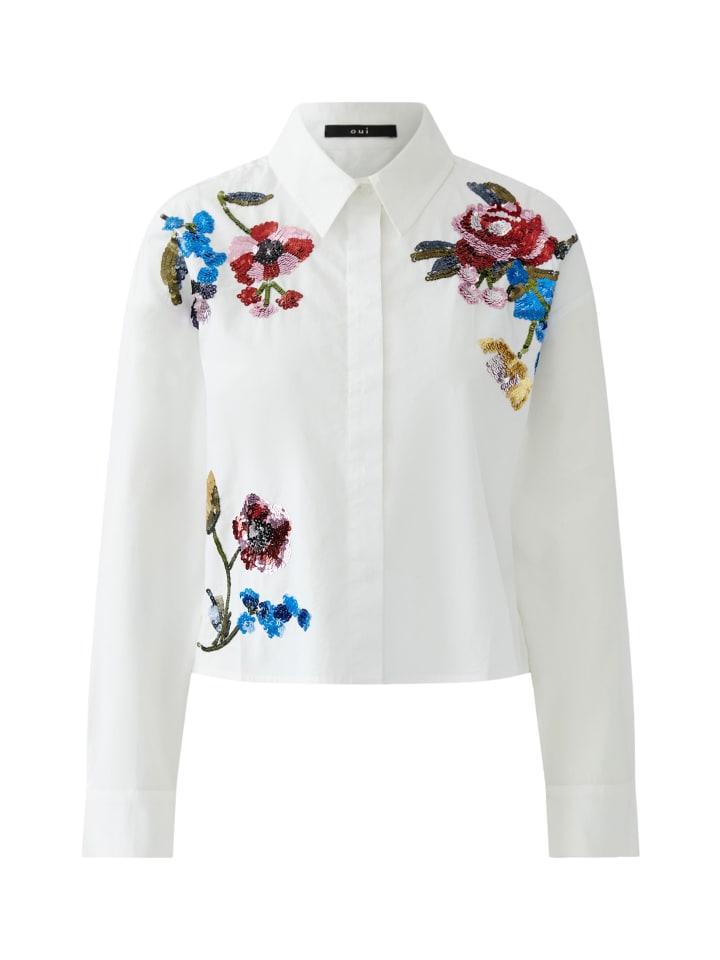 

Oui Блузка оптически белого цвета