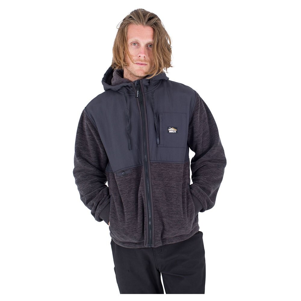 

Толстовка Hurley Huron Burrito Full Zip, серый
