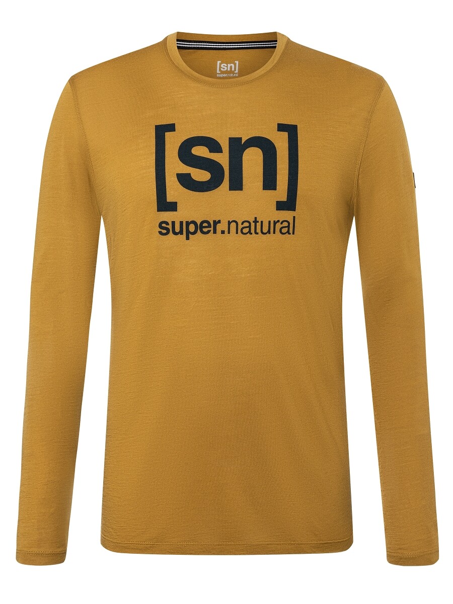 

Лонгслив super.natural Merino, желтый