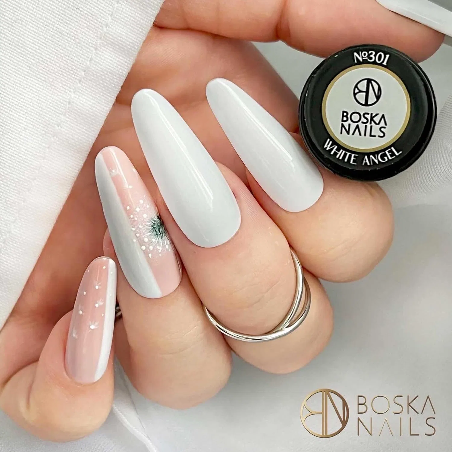 Гибридный гель-лак Boska Nails Divine White Angel № 301, 6 мл Boska Nails, White Angel — фото 3