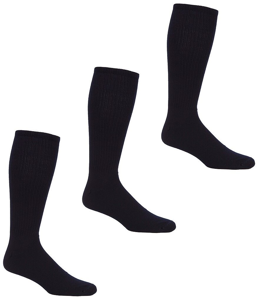 

Носки Roundtree & Yorke Big & Tall Crew, 3 пары, синий