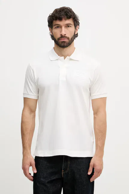 Поло хлопковое классическое Lacoste, белый