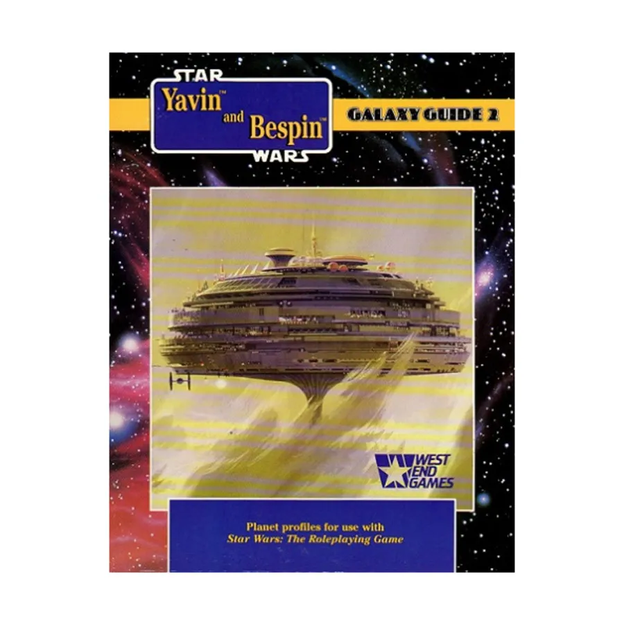 

Galaxy Guide #2 - Yavin and Bespin (1st Edition), Star Wars Roleplaying Game - Galaxy Guides (West End Games), мягкая обложка