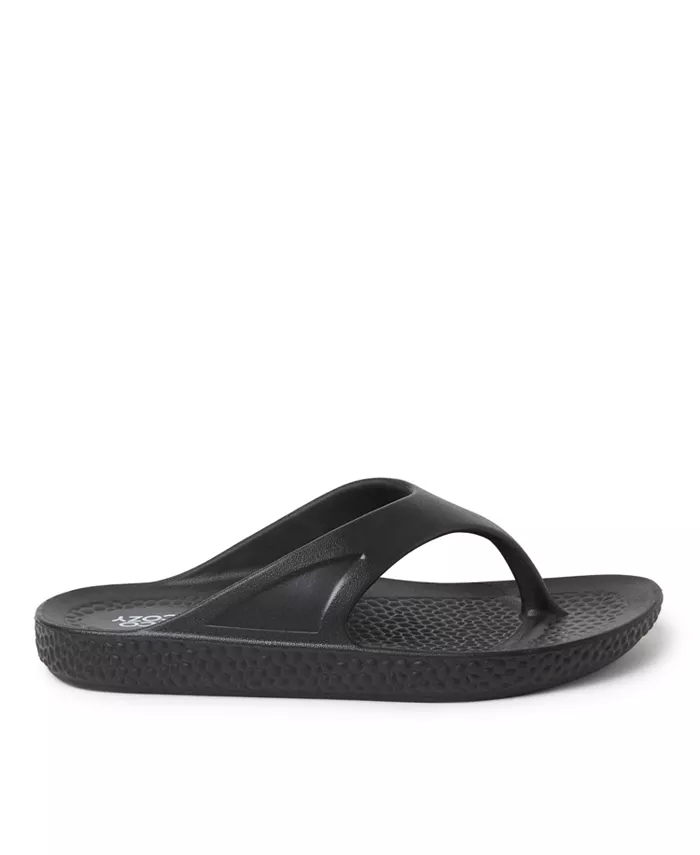 ЭкоКози от Women's Устойчивые Комфортные Сандалии-танга Dearfoams, черный — фото 4