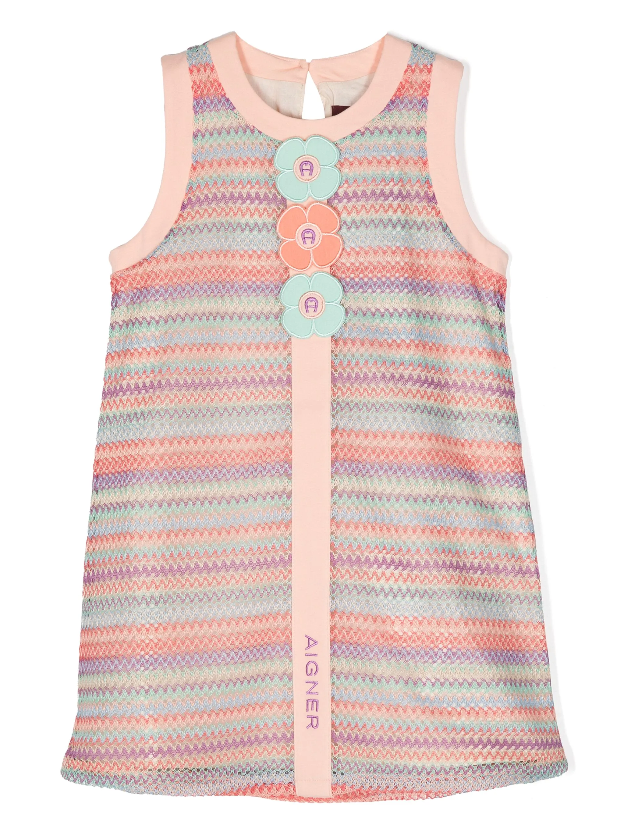 

Платье с принтом Aigner Kids, розовый