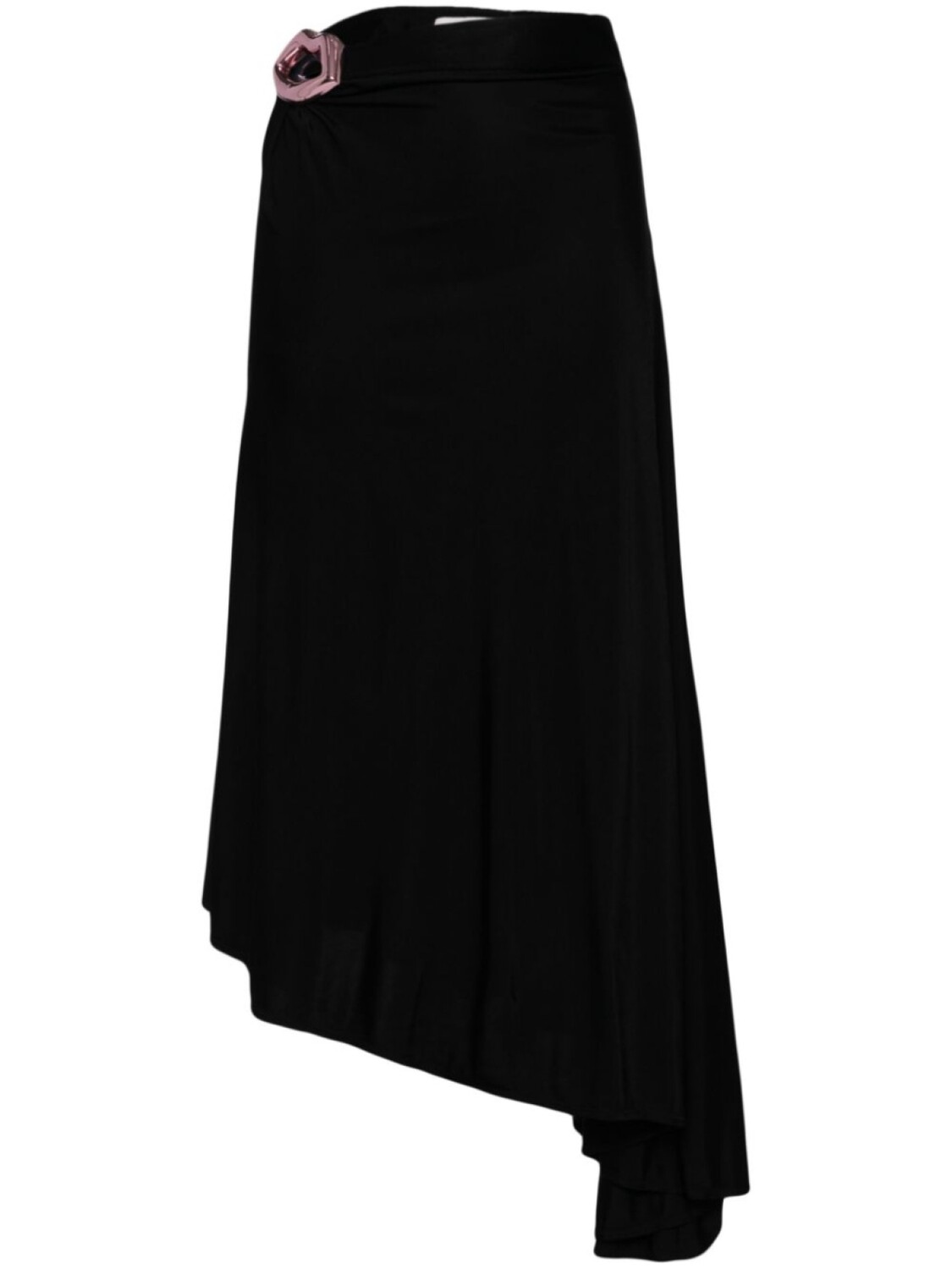 

Юбка асимметричного кроя с пряжкой Sonia Rykiel, черный