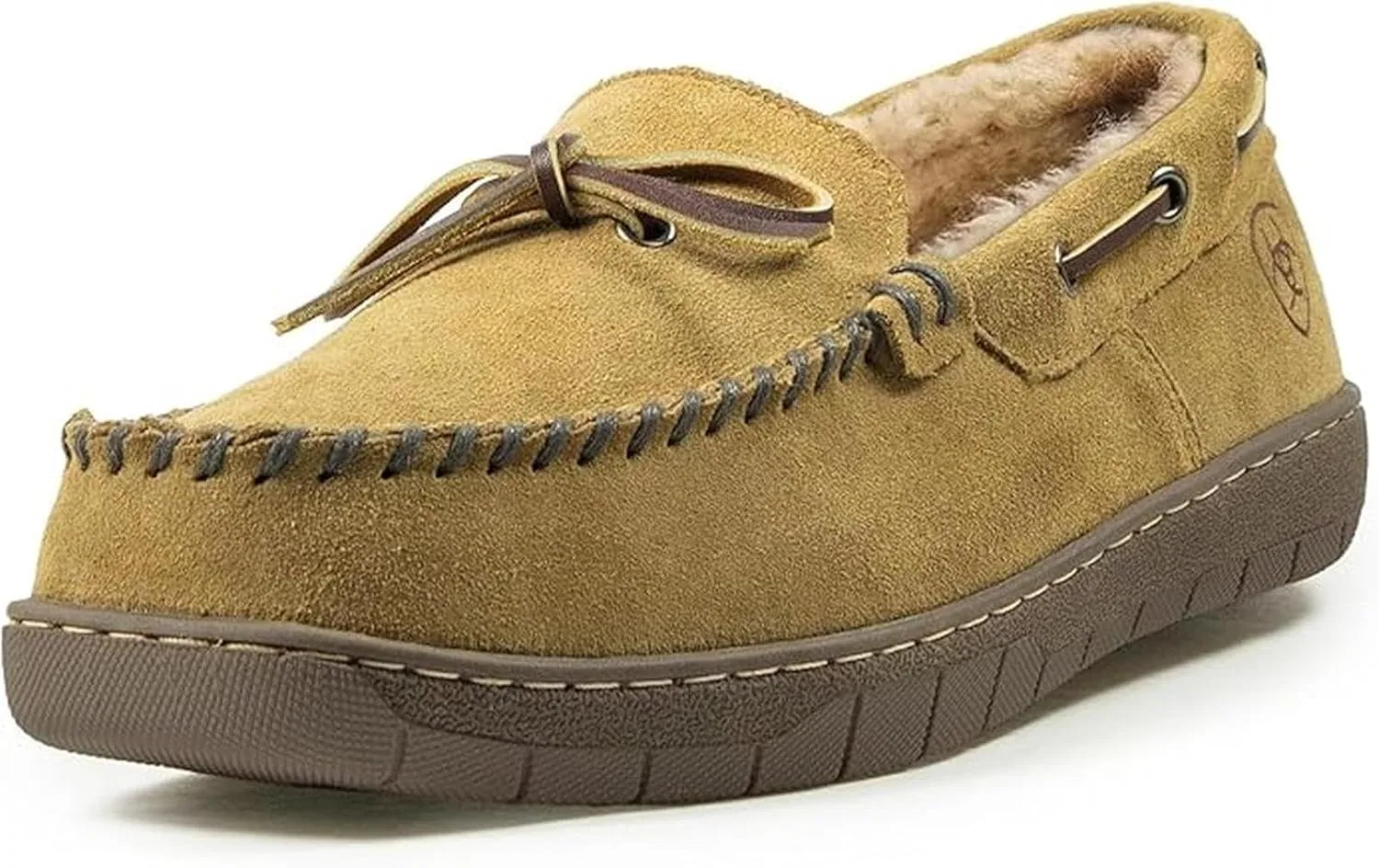 Тапочки из натуральной замши, ARIAT, каштан