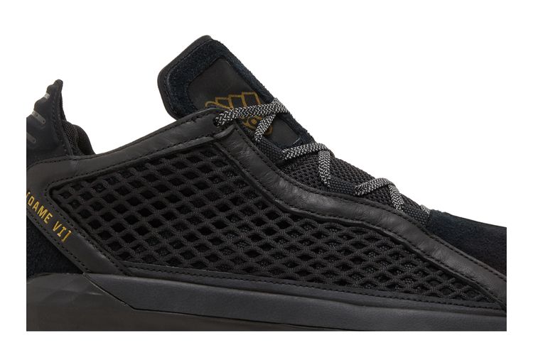 Кроссовки Dame 6 Leather GCA 'Black Gold', черный — фото 2