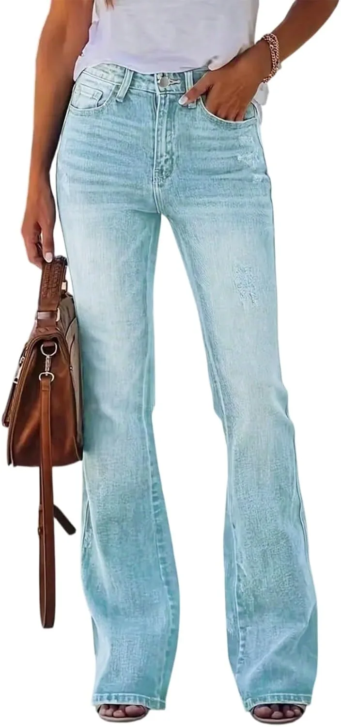 

Женские брюки Bell Bottom High Waisted Bootcut Boyfriend hayudier