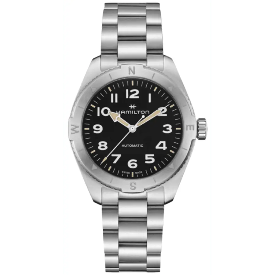 

Hamilton Khaki Field Expedition Auto 41 мм черные стальные часы H70315130