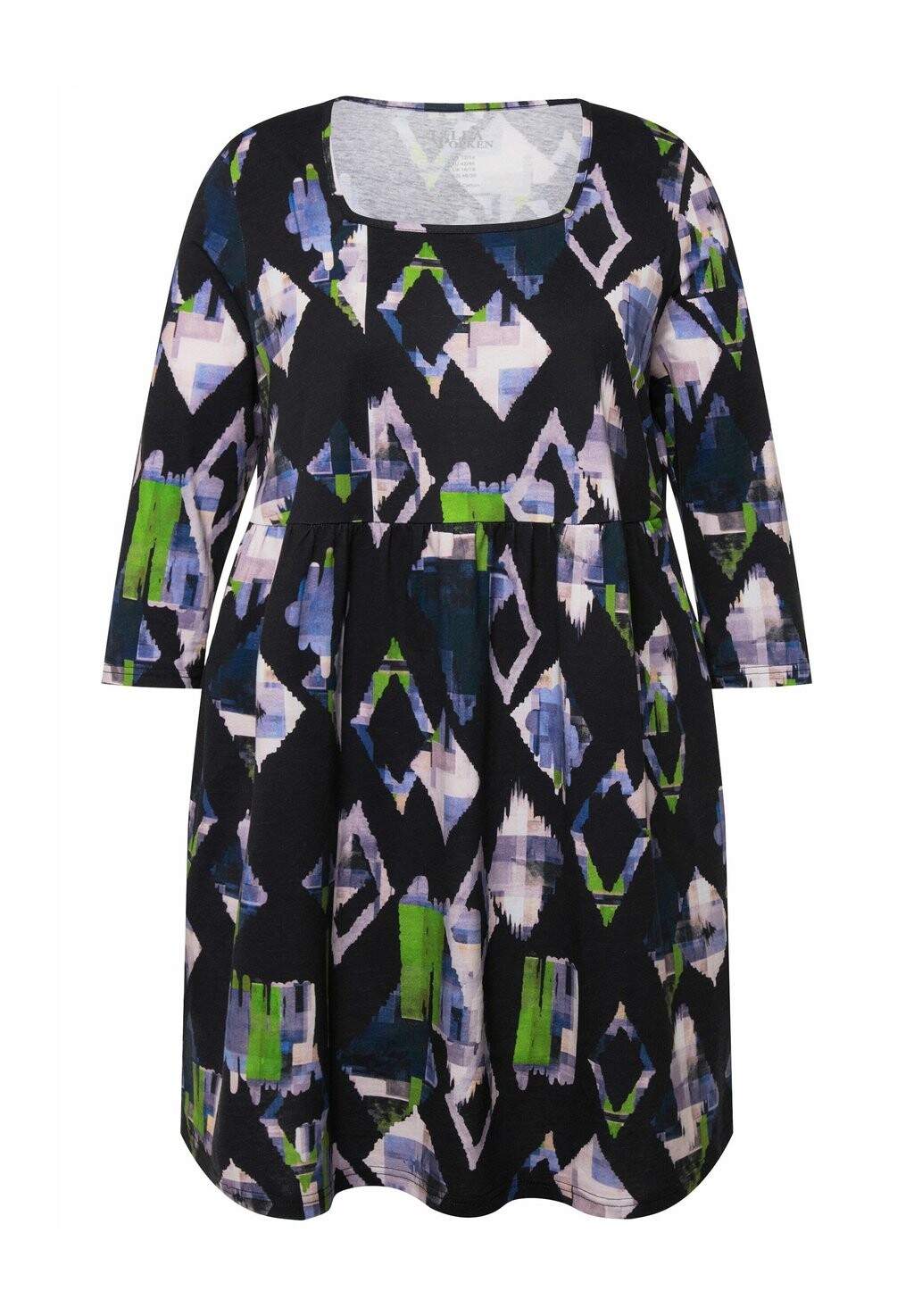 

Топ с длинными рукавами GEOMETRIC PRINT 3/4 SLEEVE Ulla Popken, черный