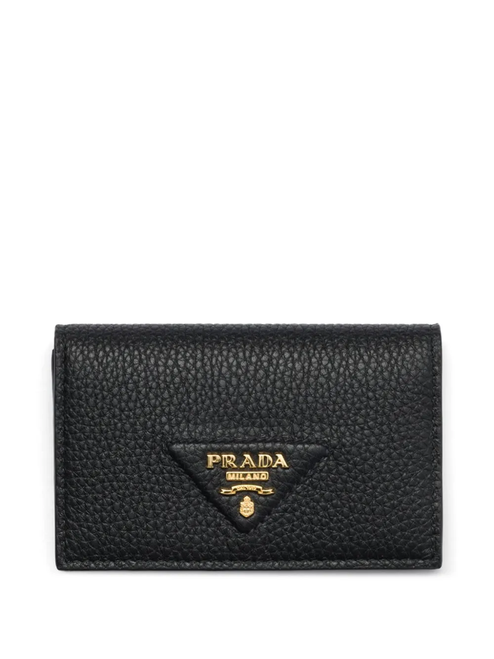 

Фактурный кардхолдер Prada, черный