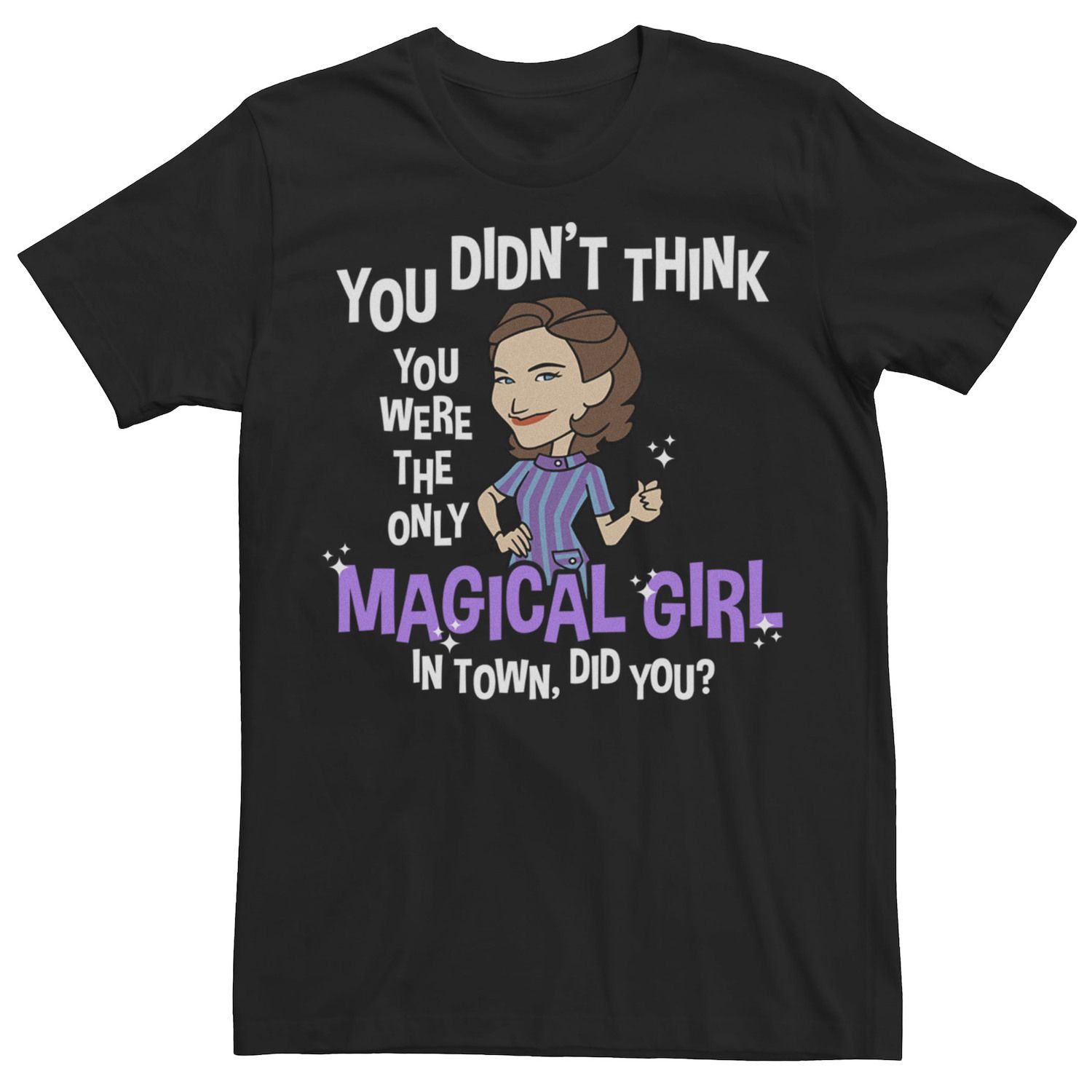 

Мужская футболка Marvel WandaVision Agatha Harkness Magical Girl Licensed Character