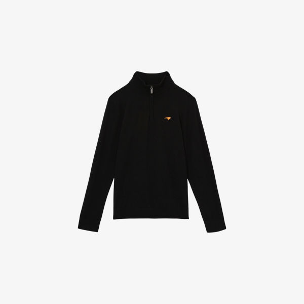 

Reiss x McLaren воротник-воронка шерстяной джемпер Reiss, черный