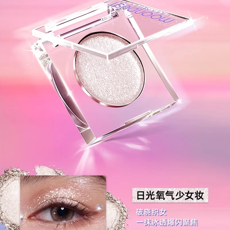 URBAN DECAY Тени для век монохромные UD с шиммером, эффект хайлайтера, легко растушевываются, GLITTERROCK Glamorous Style Rock — фото 3