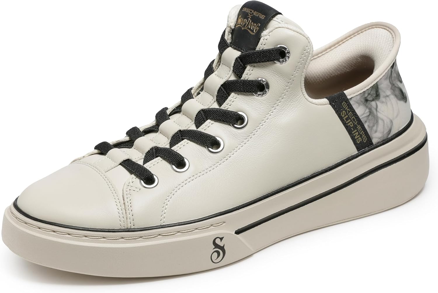 

Мужские кроссовки Skechers Snoop Dogg: Snoop ONE-Double G Hands Free Slip-Ins, белый