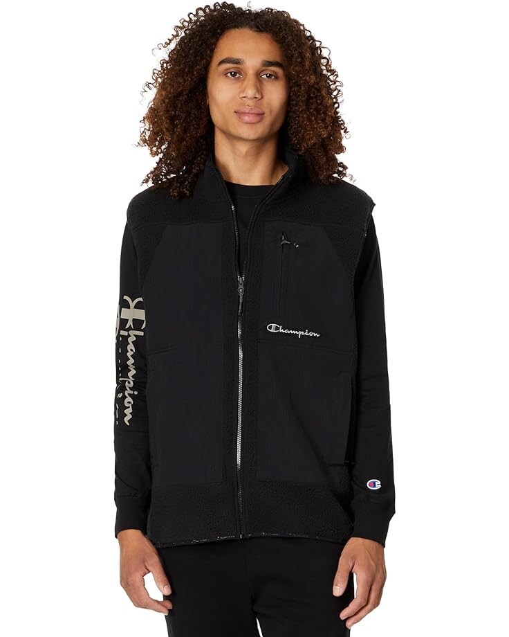 

Утепленный жилет Champion Cozy Shearling, черный