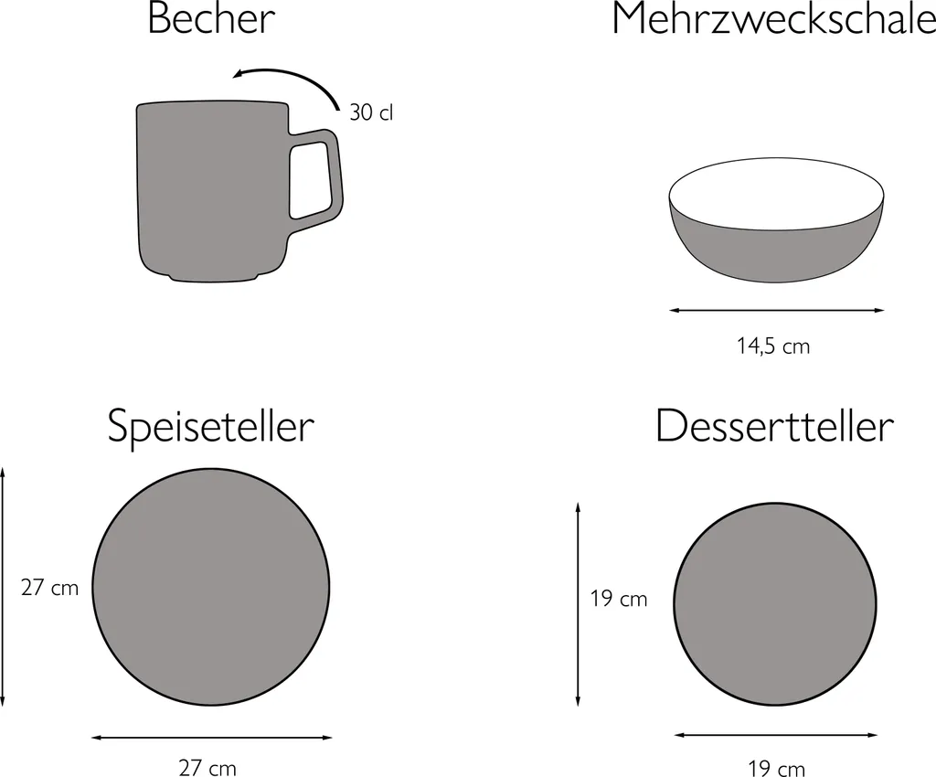 

Сервиз CreaTable, цвет Bunt