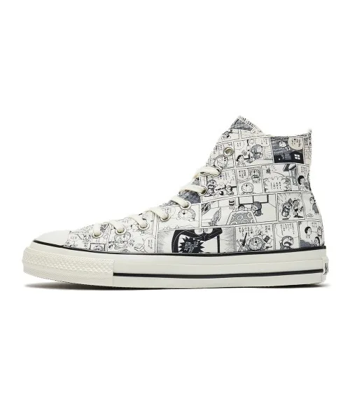 Унисекс высокие кеды с принтом Doraemon CONVERSE ALL STAR AGED CP HI белые — фото 3