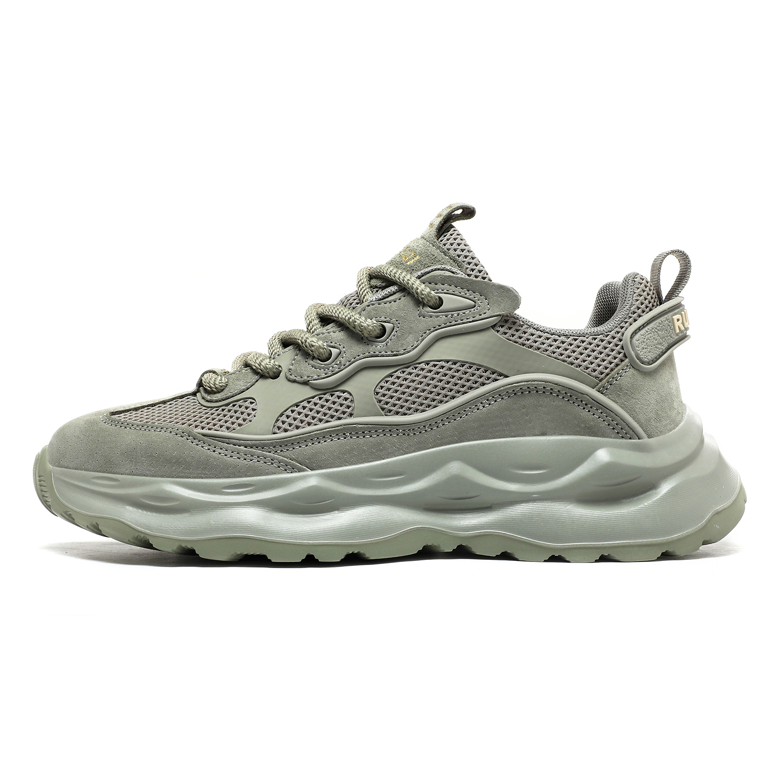

NPL Низкие массивные кроссовки унисекс оливкового цвета, цвет Olive Green