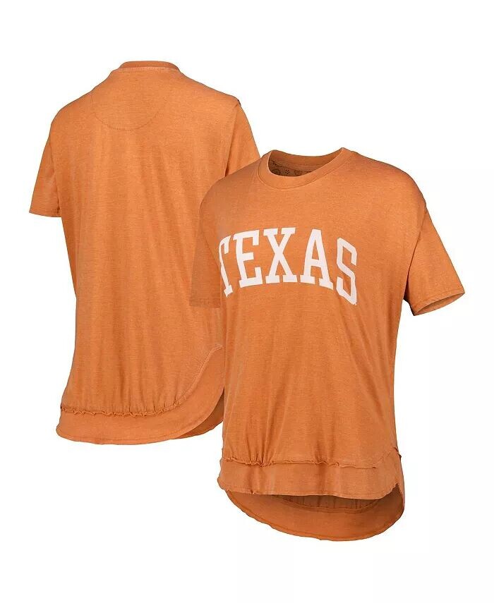 

Женская футболка Texas Orange Texas Longhorns Arch Poncho Pressbox