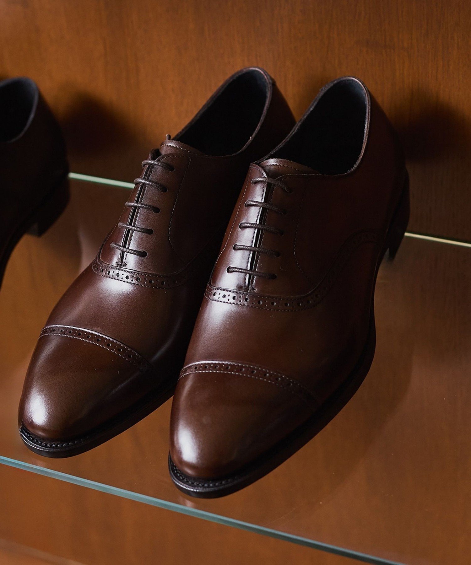 Lo spago: Туфли с перфорированным носком SHIPS MEN, Brown