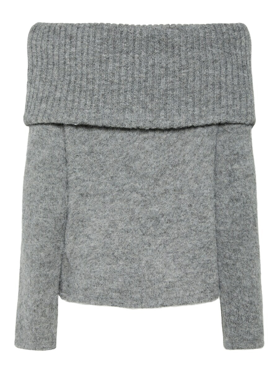 

Тонкий вязаный свитер PIECES Sweater PCPam, пятнистый серый