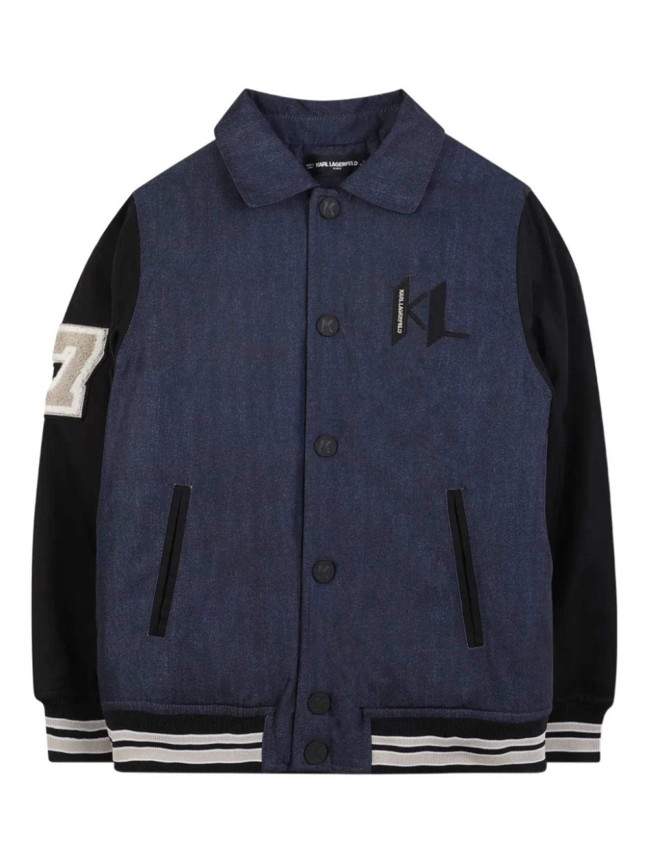 

Karl Lagerfeld Kids джинсовый бомбер, синий