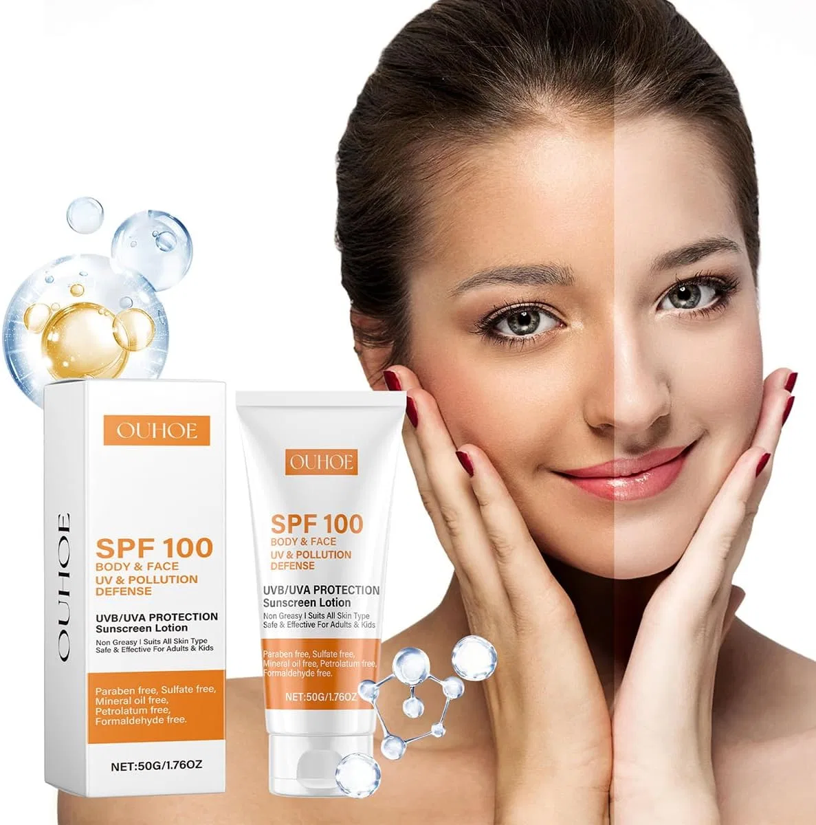 Солнцезащитный крем SPF 100+ Ergugos, 50 г