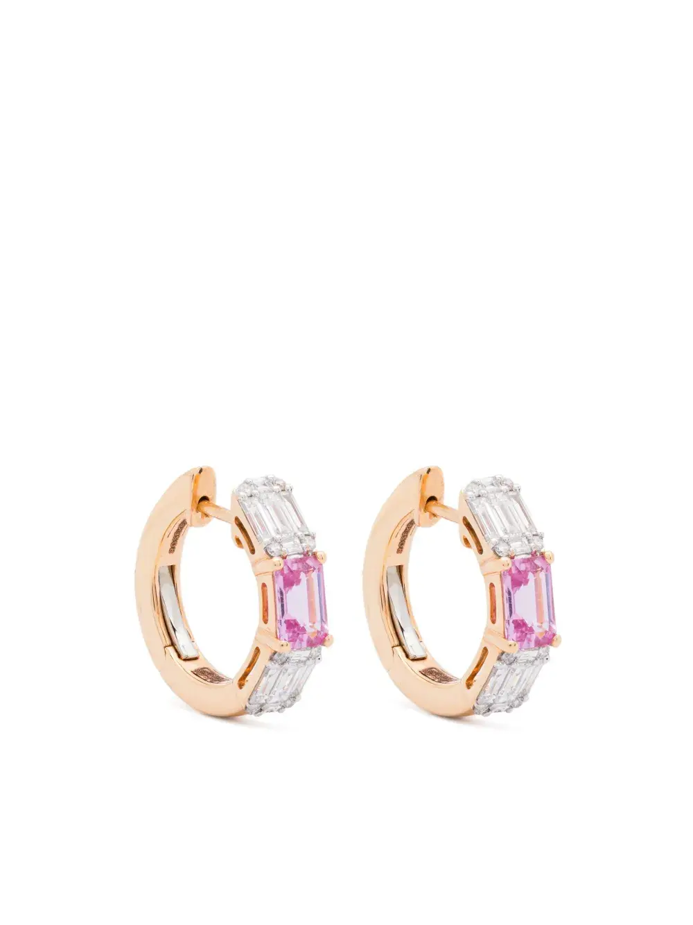 

Серьги из розового золота с бриллиантами и сапфирами ROSEKEY, золотой