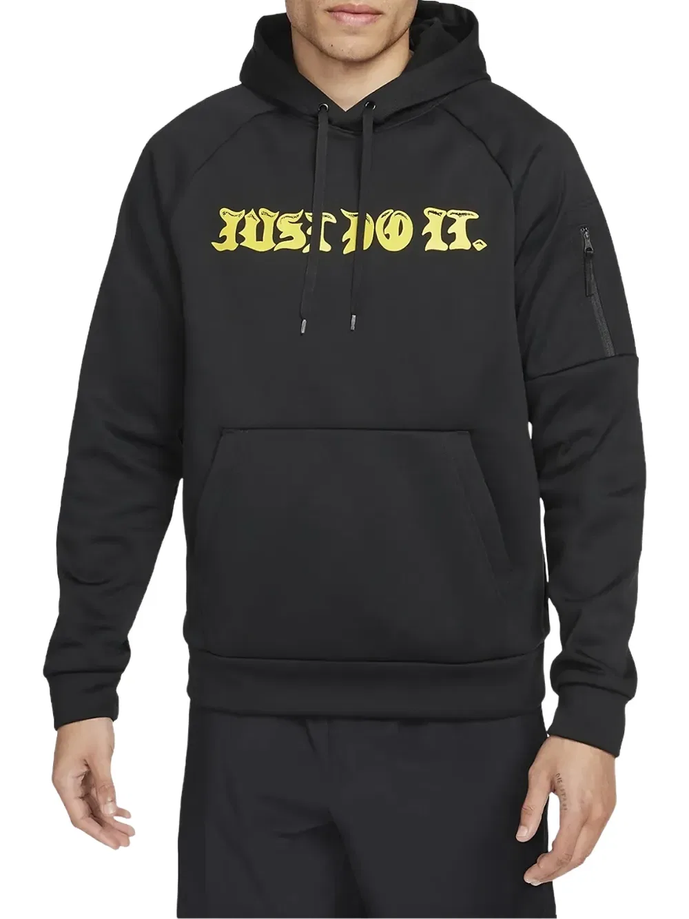 Толстовка с капюшоном на шнуровке Nike, черный