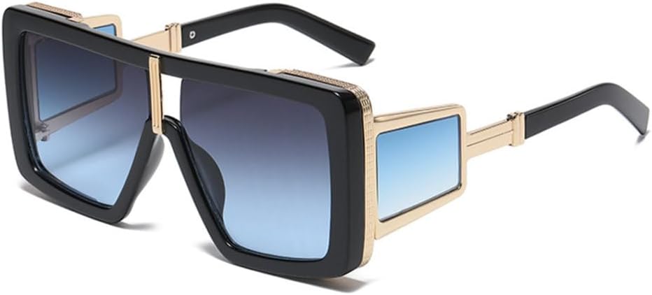 

MUTYNE Модные солнцезащитные очки большого квадратного размера для женщин, классические роскошные солнцезащитные очки в стиле ретро для мужчин с принтом, большие оправы, C6