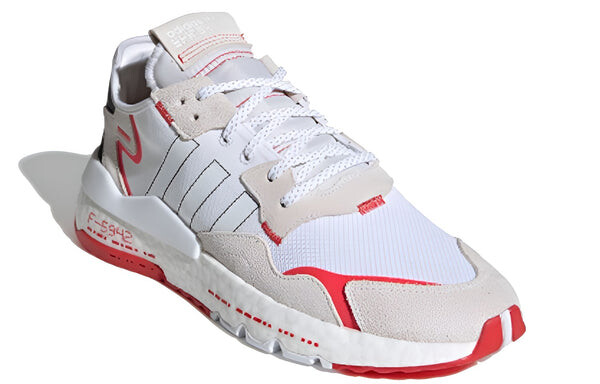 Кроссовки оригинальные nite jogger Adidas, белый — фото 3
