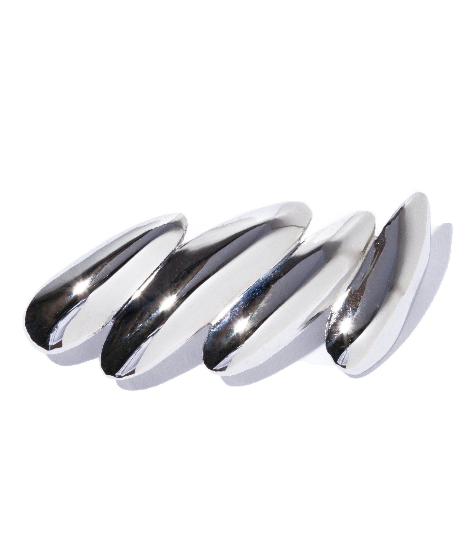 ИРИС 47/абстрактная заколка Iris47, Silver