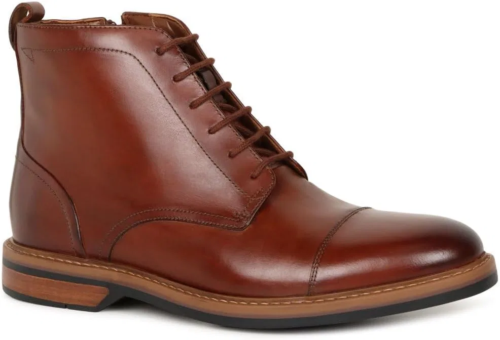 Мужские ботинки Clarks Aldwin CapChukka, Dark Brown Lea — фото 2