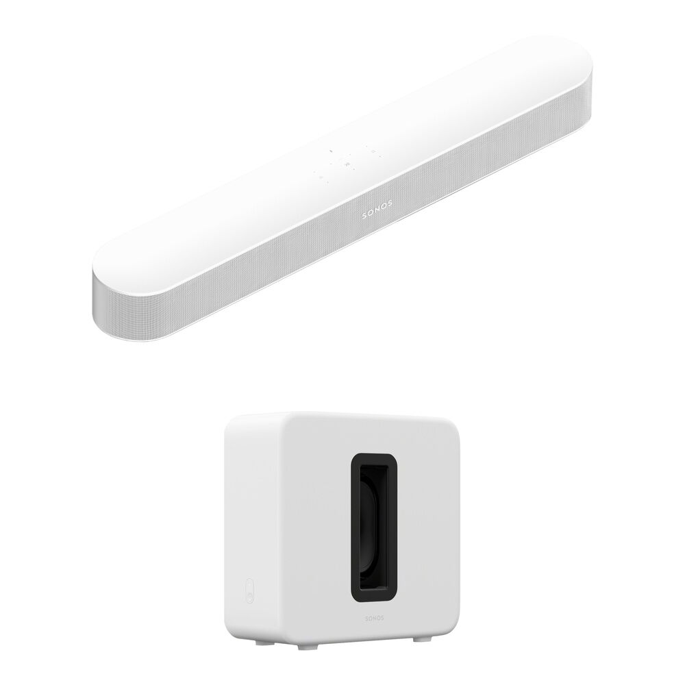 

Саундбар Sonos Beam Gen 2 с комплектом беспроводных сабвуферов Sub 4 (белый)