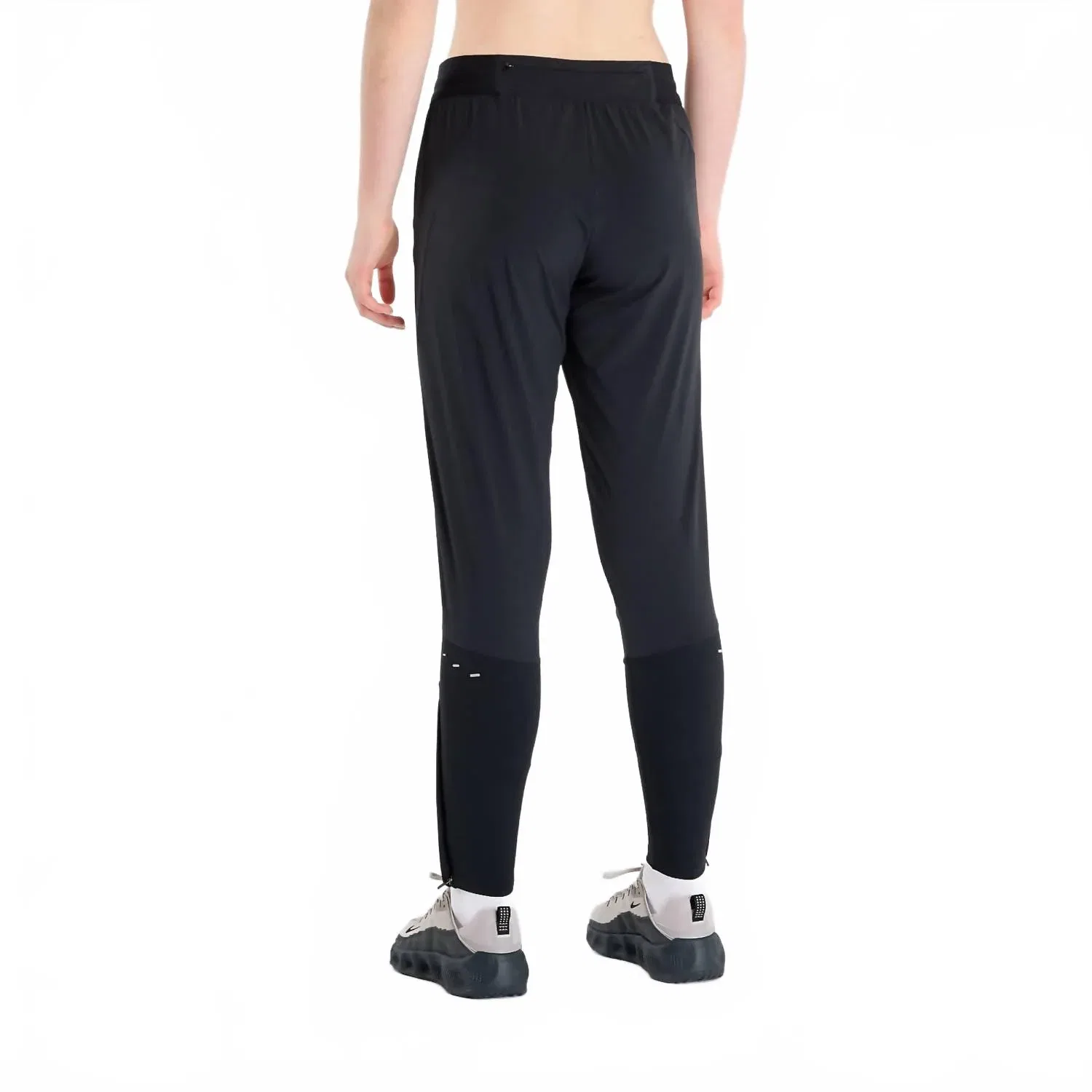Беговые брюки Dri-Fit со средней посадкой, цвет черный/черный/светоотражающий серебристый Nike, Black/Black/Reflective Silver — фото 2