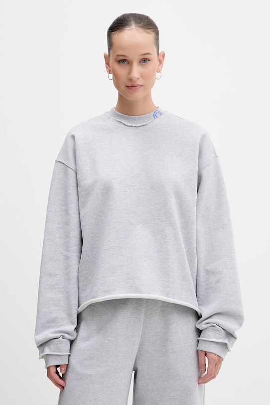 

Хлопковая толстовка HUGO Blue dismudge_b, серый