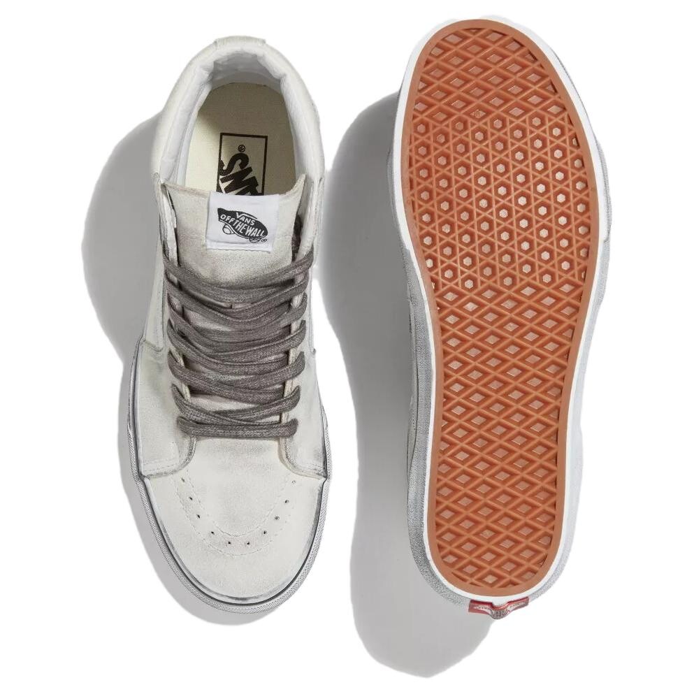 Кеды, SK8 Скейтборд обувь унисекс высокие белый Vans — фото 4