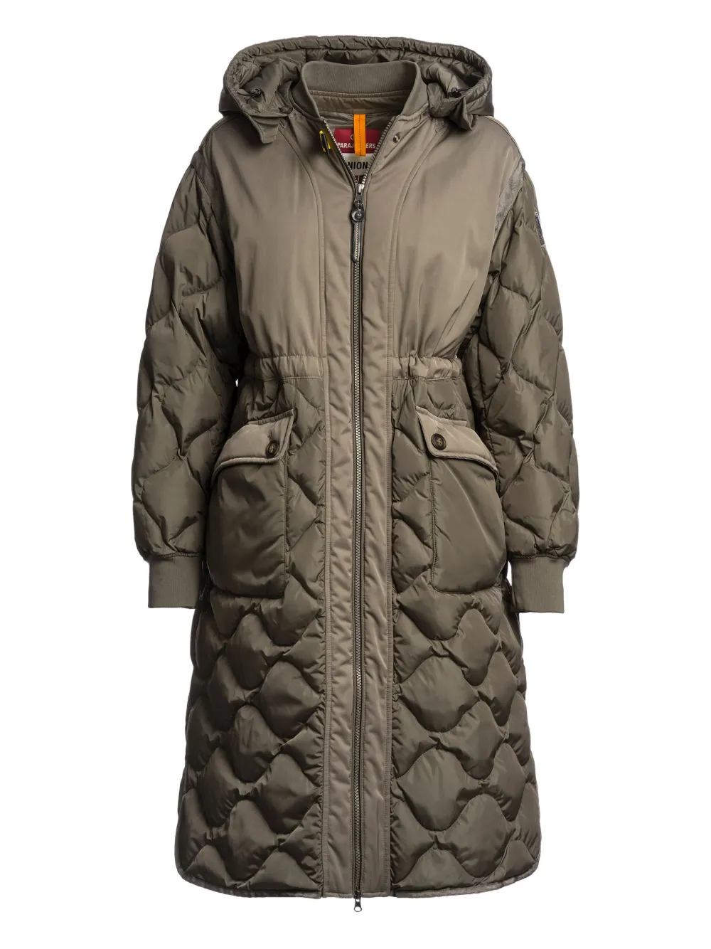 

Стеганое пальто с капюшоном Parajumpers, зеленый