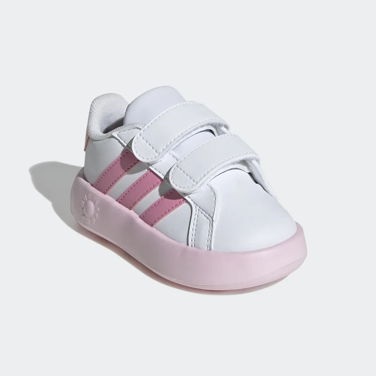 

Adidas Sportswear Кроссовки на липучке "GRAND COURT 2.0 KIDS" для малышей, цвет Cloud White / Bliss Pink / Clear Pink