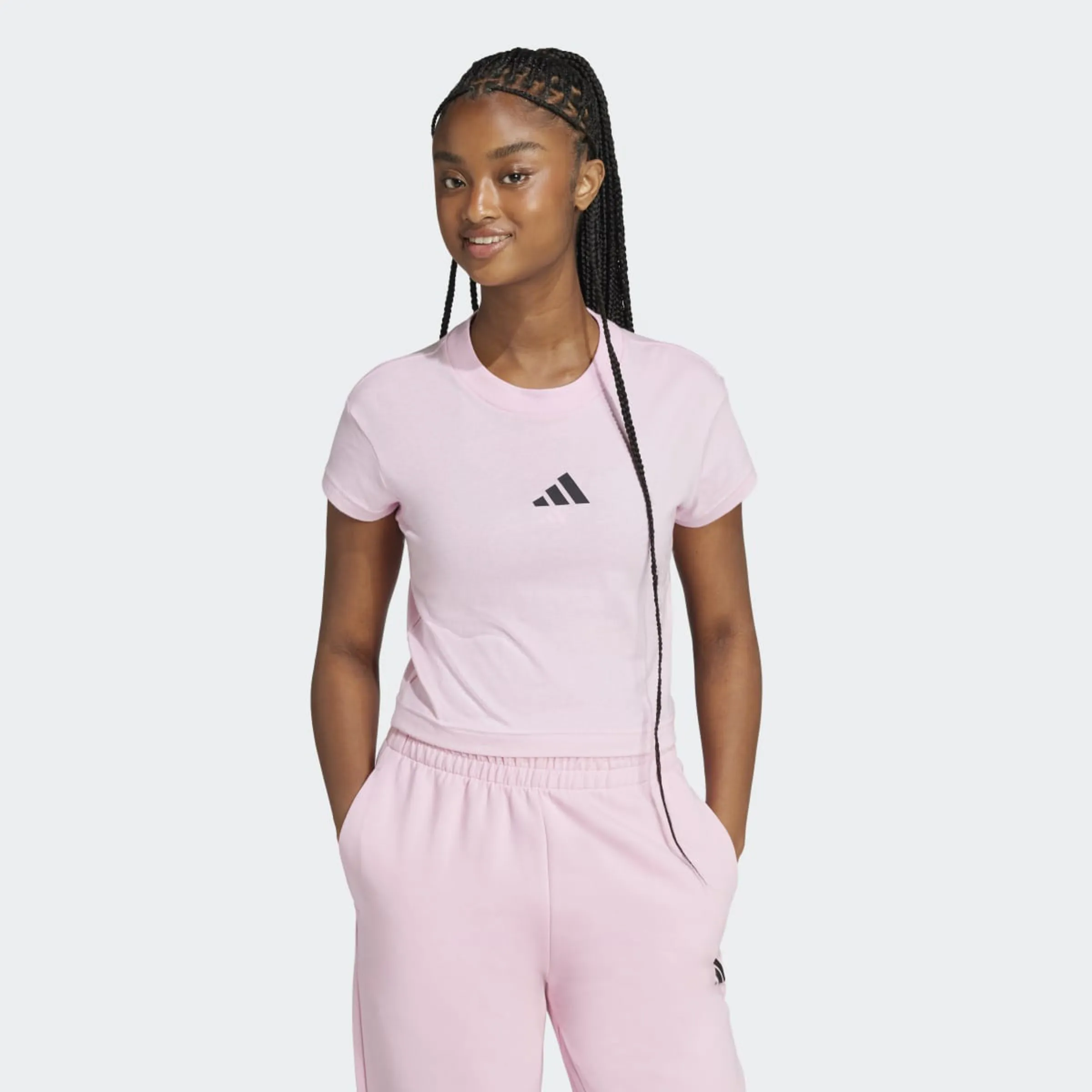 

Женская футболка Future Icons Small Logo Adidas, розовый