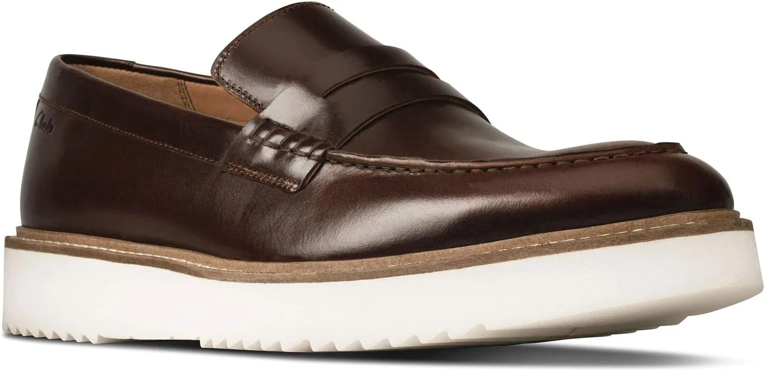 Лоферы Clarks Craftmaster Ernest Free, темно-коричневая кожа — фото 3