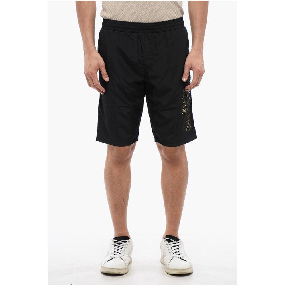 

Шорты из нейлона SURFER с тисненым логотипом Lamè Balmain, Black