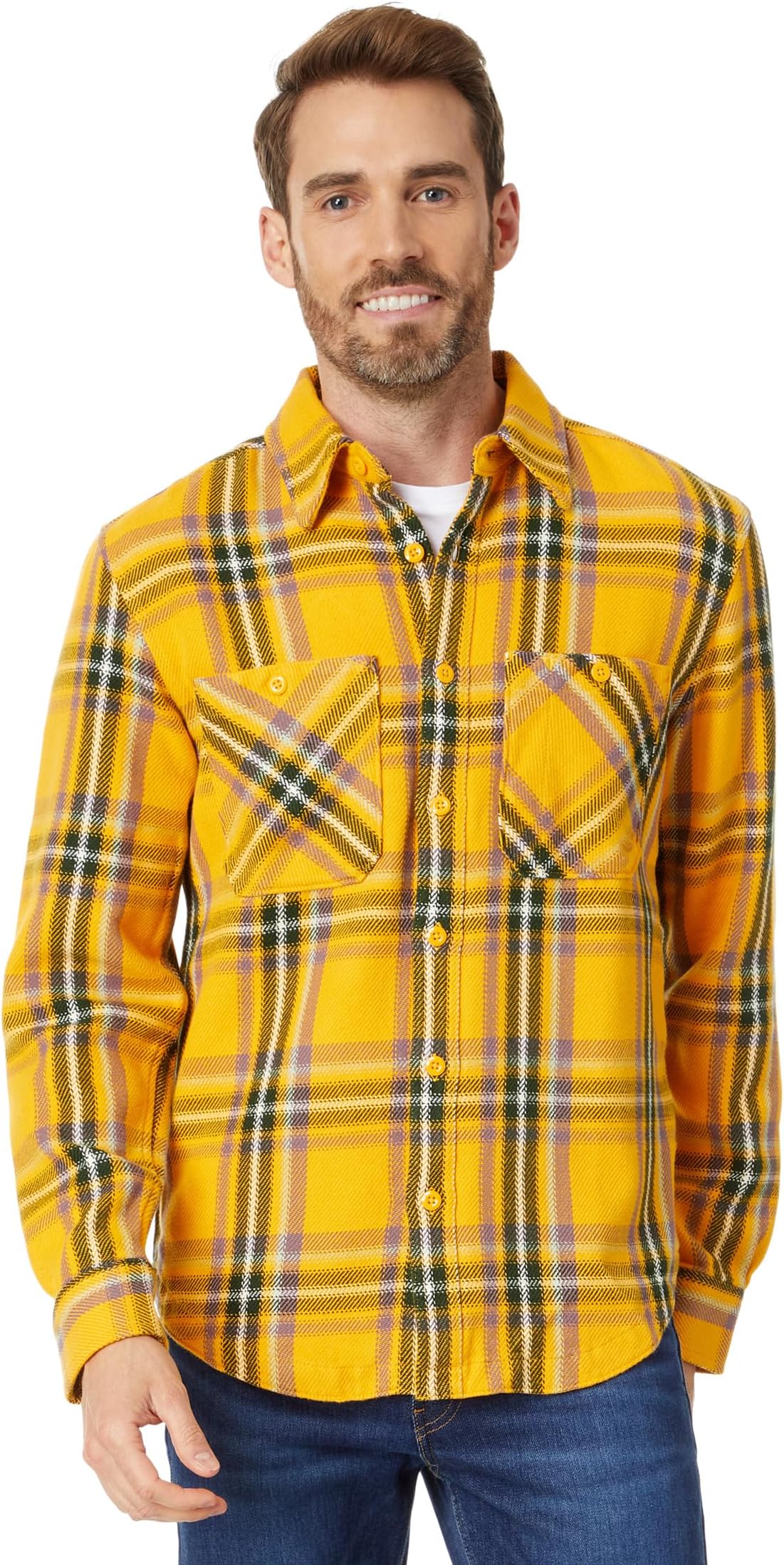 

Рубашка The North Face Valley Twill Flannel Shirt, цвет Summit Gold Medium Bold Shadow Plaid