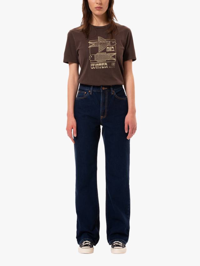 

Джинсы из чистого органического хлопка eileen Nudie Jeans, темно-синий